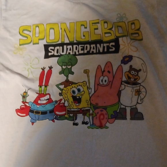 Nickelodeon White SpongeBob SquarePants Character Tee - Picture 3 of 4